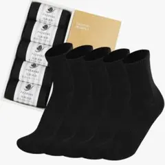 FOXHOME ソックス 5足セット 抗菌防臭 ブラックのサムネイル