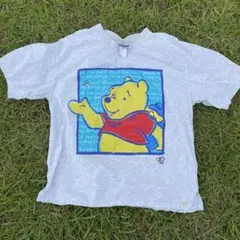 90s Disneyプーさん ピグレット Tシャツ グレー - メルカリ