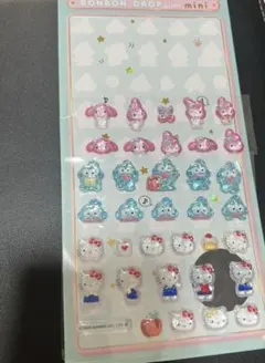ボンボンドロップシール マイメロ おすそわけ ミニボンボンドロップシール