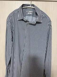 ZARA メンズ 長袖シャツ ストライプ スリムフィット