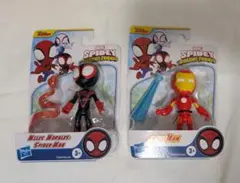 marvel スパイダーマン　スパイディーとゆかいな仲間たち　フィギュアセット