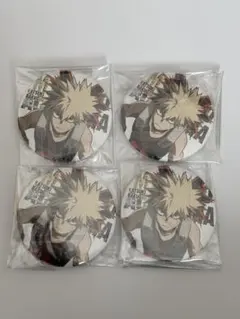 ヒロアカ　僕のヒーローアカデミア　爆豪勝己 缶バッジ 4個セット　75ミリ