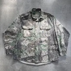 00s 90s シャモアシャツ 迷彩 USA製 ヴィンテージ ストリート