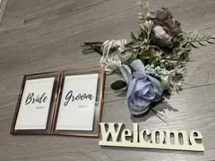 結婚式　受付　ウェルカムスペース　リングピローセット