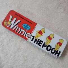 【レア】ヴィンテージ　ディズニー　ペンケース　缶　プーさん　文房具