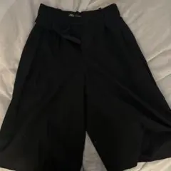 ブラック ワイドパンツ ZARA