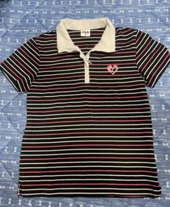 FILA ストライプポロシャツ M