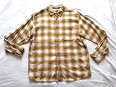 Uniqlo ユニクロ　オンブレ シャドーチェックネルシャツ　XL