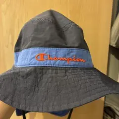 Champion バケットハット グレー/ブルー/オレンジ