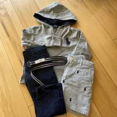 Ralph Lauren フード付きポロシャツとパンツセット４点セット　3歳用