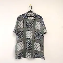 レナウン　半袖シャツ 　サラッと　 ゆったり　透け感　レトロ　日本製