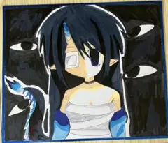 原画 オリジナルケモ耳男子 色紙 - メルカリ