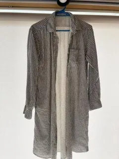 FORK & SPOON チェック柄シャツワンピース