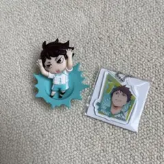 ハイキュー!! 及川徹 アクリルキーチェーン ＆ フィギュアマグネット