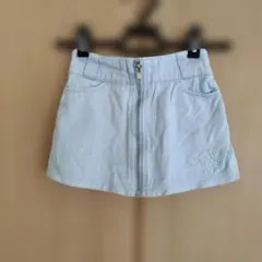 ライトブルー スカート風ショートパンツ