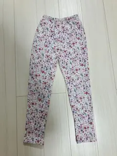 【ベルメゾン】GITA フラワープリント 裏シャギーロングパンツ 130cm