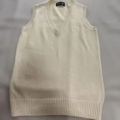 EASTBOY イーストボーイ ニットベスト 綿 9号 ベージュ