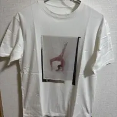 ホワイト Tシャツ フィギュアスケート プリント