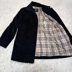 極美品✨ BURBERRY ノバチェック ステンカラーコート アンゴラ 高級 L