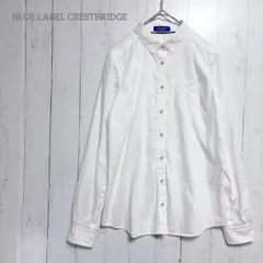 ブルーレーベルクレストブリッジ シャツ ブラウス ロゴ刺繍 白 36 Sのサムネイル