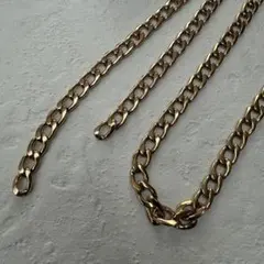 【ステンレス】チェーン ゴールド 1m アレルギー対応