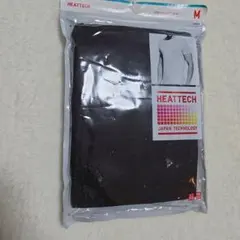 ユニクロ ヒートテック クルーネックT ブラック M MEN