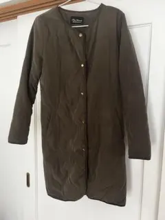 キルティングロングコート
