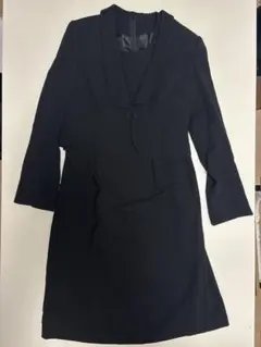 礼服　喪服　ブラックフォーマル　ジャケット付きワンピース　11号