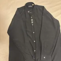 バンドカラーシャツ　刺繍　ブラック CLAUDIO VALENTINOのサムネイル