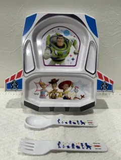 【未使用品】トイ・ストーリー プレート・スプーン・フォークセット