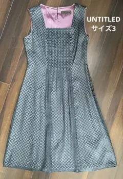 【美品】アンタイトル　セレモニー　ノースリーブワンピース サイズ3