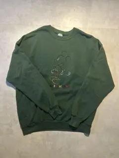 Mickey Mouse 刺繍スウェット XL