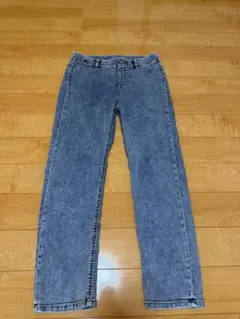 ケミカルウォッシュ ストレートデニムパンツ