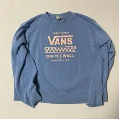 VANS スウェット XL ブルー ロゴ　バンズ