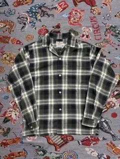 60s Royal Knight オープンカラー コットン シャツ USA製