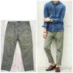 アーバンリサーチドアーズ 9分丈 ベイカーパンツ ファティーグパンツ デニム