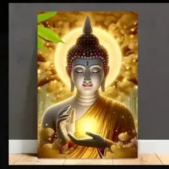 金運と幸福を招く 黄金仏像風水画」A4サイズ 額付き「No.36」 - メルカリ