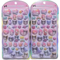 【正規品】コットンパフィーシール マイメロ クロミ ふわふわ