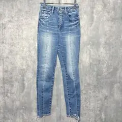 ✨良品✨ リエンダ 24 スキニー デニム ジーンズ ストレッチ 美脚 ダメージ
