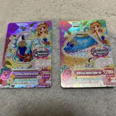 アイカツカード オデットスワン プレミアム 大空あかり　ピンクトルテ　星宮いちご