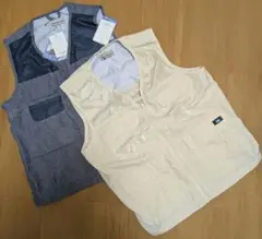 新品タグ付き　美品　メッシュポケット付き軽量ベスト　2点セット