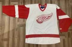 古着 NHL レッドウィングス CCM カナダ製 ゲームシャツ