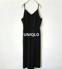【UNIQLO】　黒　キャミソール　オールインワン　サロペット　S　春　夏のサムネイル