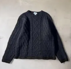 【90-00s】J.CREW アランニット ケーブル フィッシャーマンズセーター