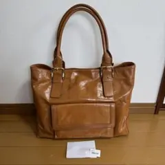 キャメル バルコス Hanaa-fu 本革レザートートバッグ