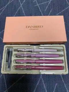 DANBIRD 万年筆・シャープペン・ボールペン・筆ペン・筆記具 4本セット