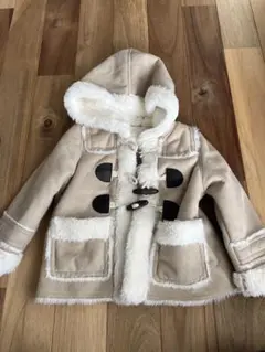 フード付きベージュコート 90サイズ　キロルアンキッズ