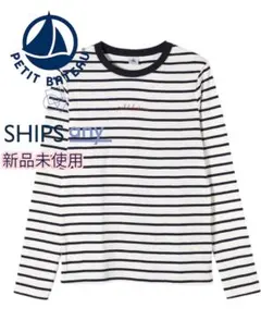 ships anyストライプ 長袖Tシャツ 新品未使用のサムネイル