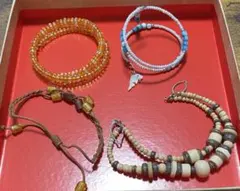 値下げ！ブレスレット3点　チョーカー1点　セット
