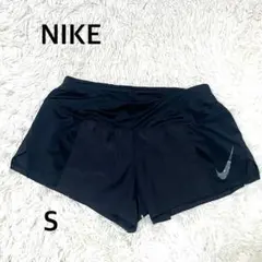 ナイキ ドライフィット ランニングショーツ　スポーツ　ロゴ入り　ブラック　S